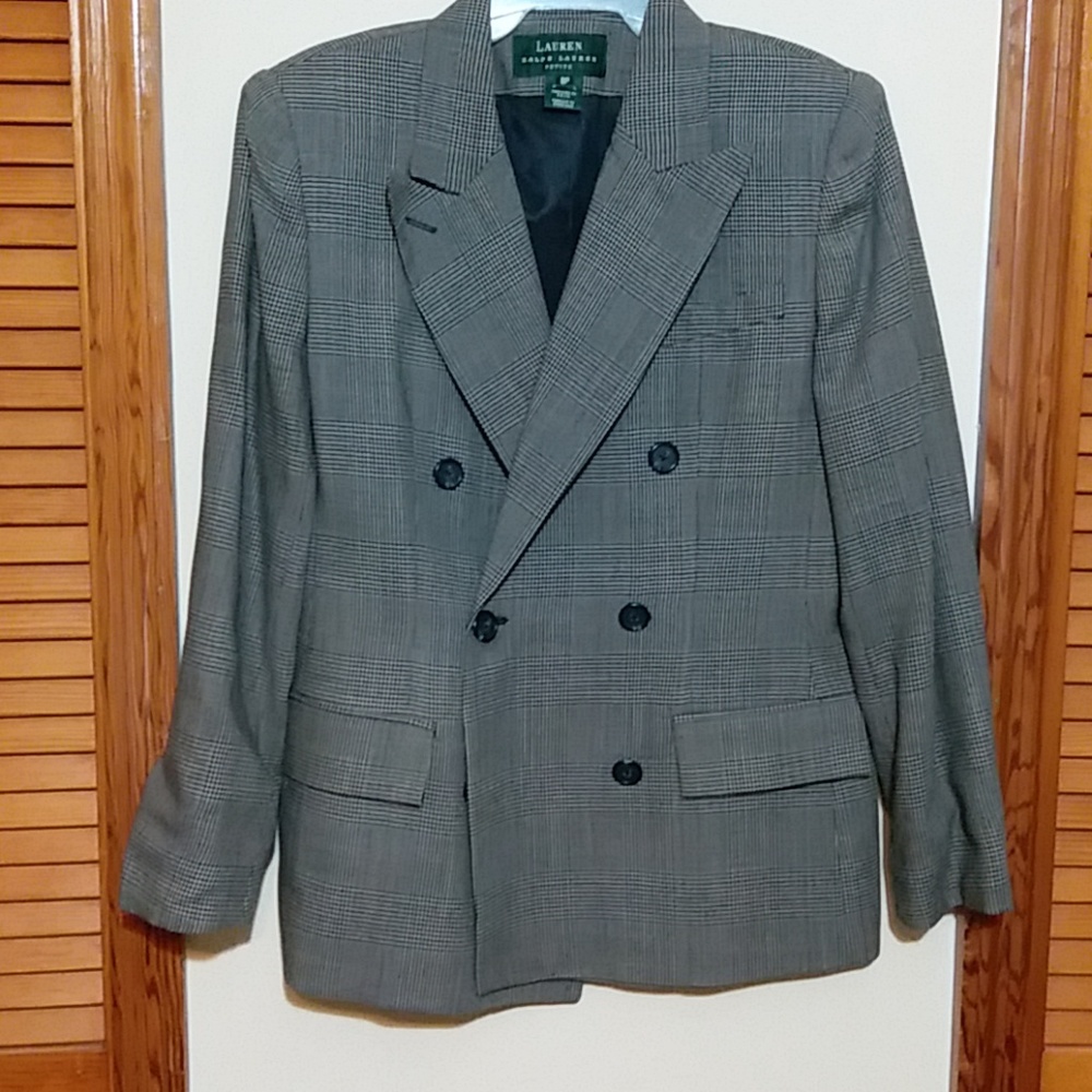 Designer blazer Ralph Lauren made in USA size 8P